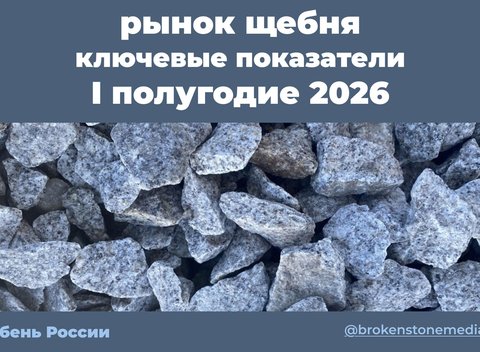 Итоги первого полугодия 2026 года: ключевые показатели рынка щебня